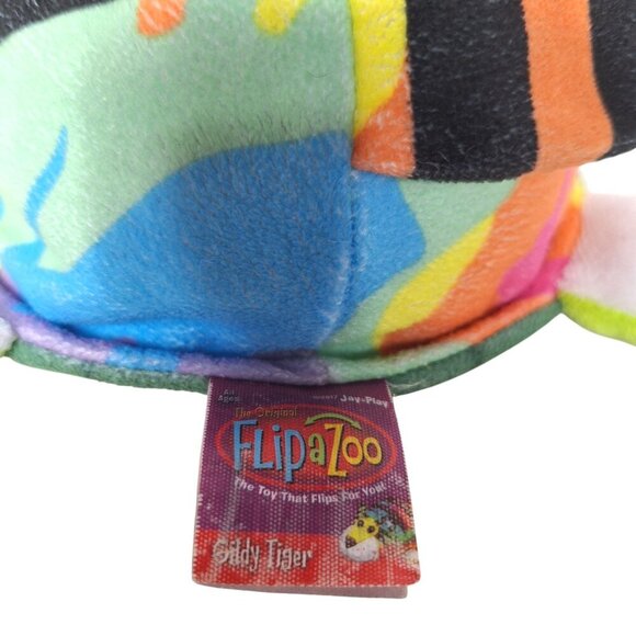Flip A Zoo Gildy Tiger Toby Turtle Plush 15 Inch - Picture 6 of 12